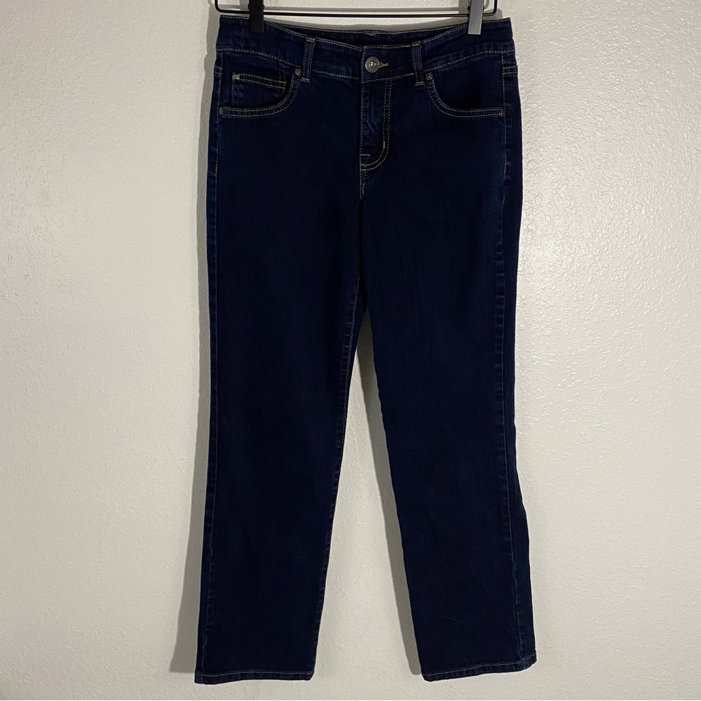 Bandolino Mandie Straight Leg Jeans Women’s Size 6 Short Dark Wash Denim